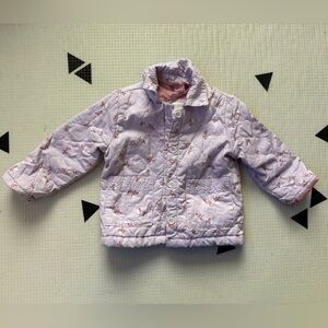 Cat & Jack|Baby girl,toddler Boho quilted ditsy Floral Jacket in pastel lilac•2T